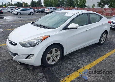2012 Hyundai Elantra Gls from USA, damaged, VIN 5NPDH4AEXCH078773